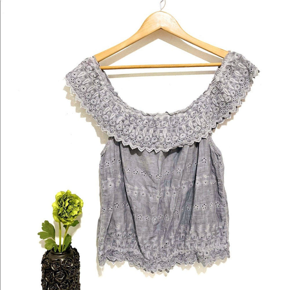 American Eagle Off Shoulder Boho Peasant Top, sz XL